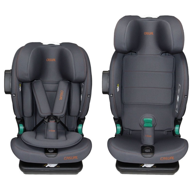 Столче за кола Casual Goldfix Pro, i-Size, isofix, 76 - 150 cм / 9 - 36 кг, Сив